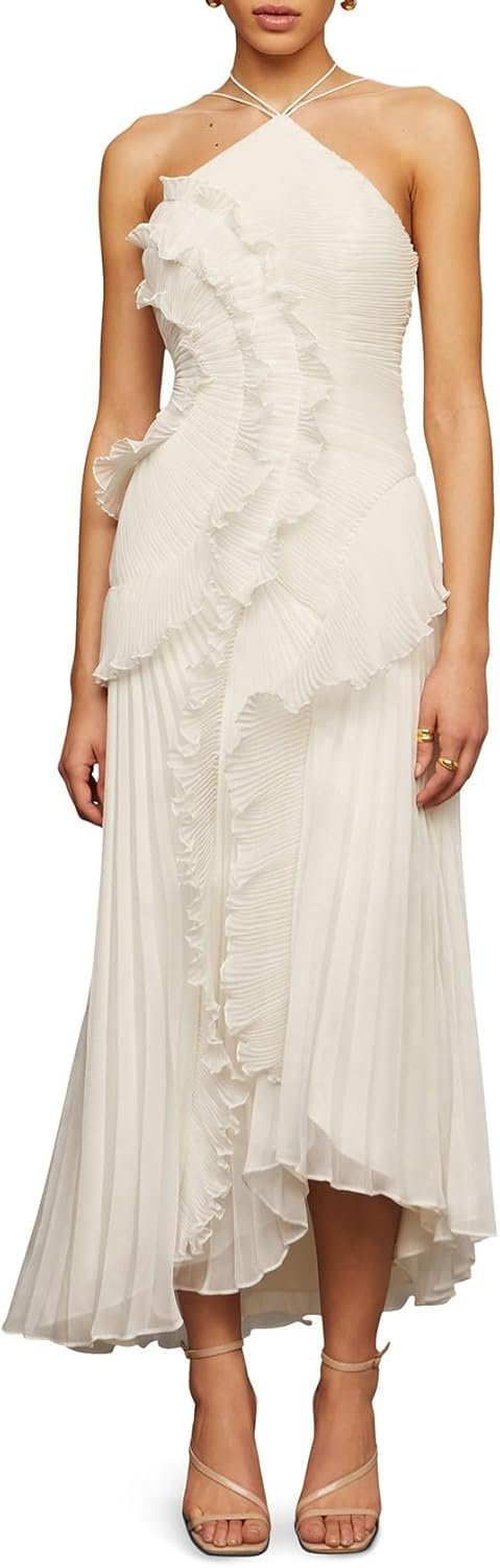 615Dj7voD0L._AC_SL1500_.jpg Women Halter Gown - Image 1