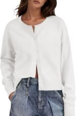 Women Cropped Cardigan Sweaters Knit Lightweight Crop Sweater Fall Outfits Trendy Open Front Clothes 2026 - Image 2